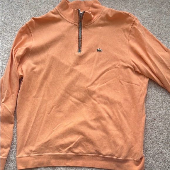 Lacoste Other - Lacoste Men's Zip-Up Sweater in Orange